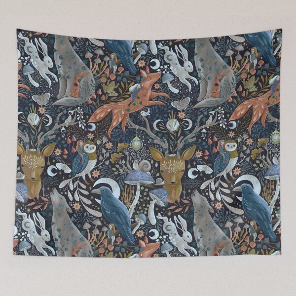 Item preview, whimsical gothic pattern designed and sold by Gaia Marfurt.