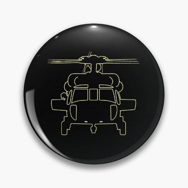 Item preview, Black Hawk helicopter outline graphic (white) designed and sold by aime-sdrien-e.