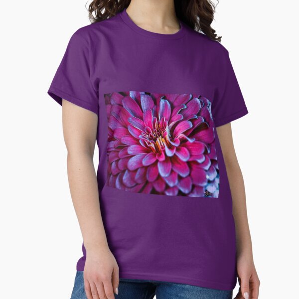 Wild Zinnia Purple Intensity 5 of 9 Classic T-Shirt