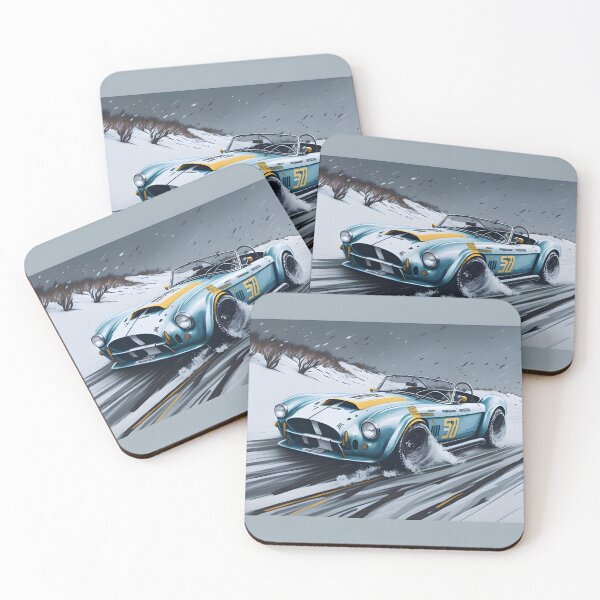 Item preview, Hot Rod Cobra in Snow designed and sold by ArtsyFusion.