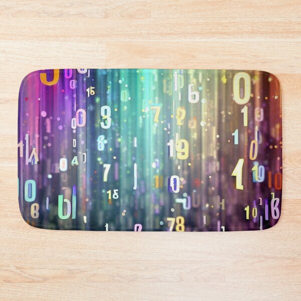 Item preview, Falling numbers on a colorful background designed and sold by JaroDesign2023.