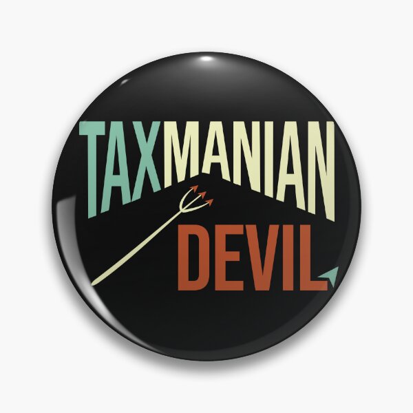 Item preview, Funny Accounting Pun Tax-manian Devil designed and sold by whyitsme.