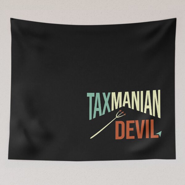 Item preview, Funny Accounting Pun Tax-manian Devil designed and sold by whyitsme.