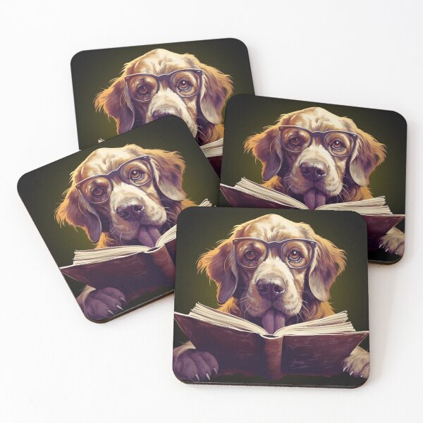 Item preview, Dog Reading designed and sold by Dominika Bednarska.