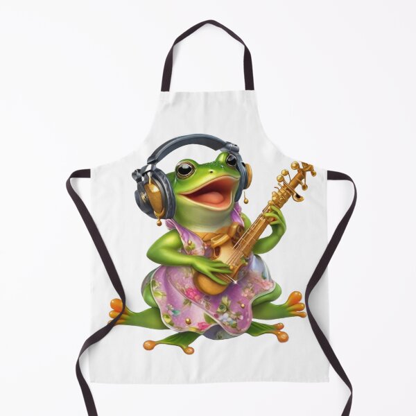 Item preview, funny cute frog playing guitar | A very cute and funny frog that is playing guitar. designed and sold by ZingZone.