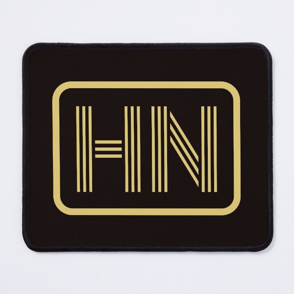 Item preview, HN Initials Gold Geometric Letters designed and sold by Jeallan Designs.