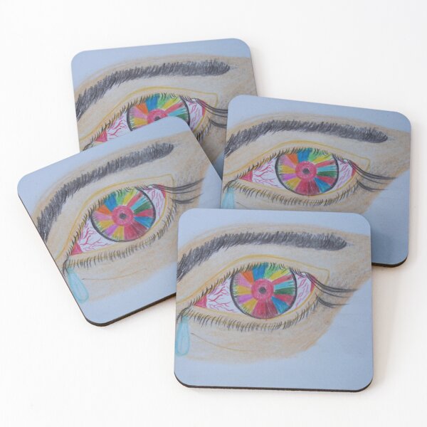 Item preview, Rainbow Inside Tearful Eye color Art designed and sold by MubaraksArt.