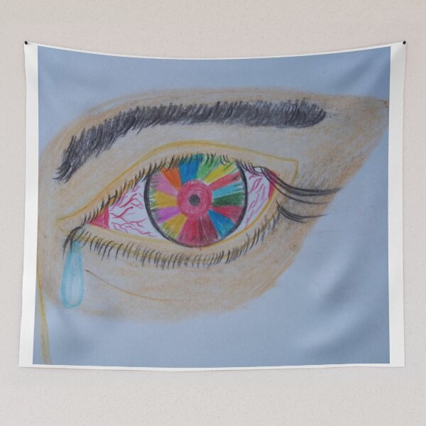 Item preview, Rainbow Inside Tearful Eye color Art designed and sold by MubaraksArt.