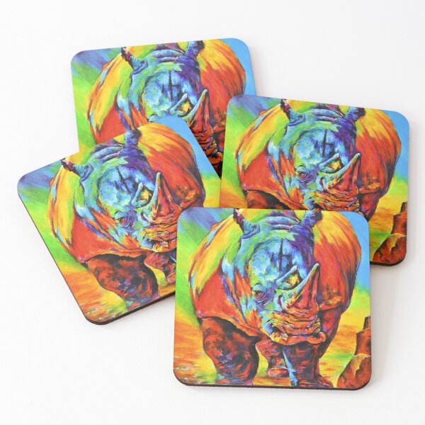 Item preview, Psychedelic Rhinovation: Chromatic Horned Wonder designed and sold by EclecticTammy.