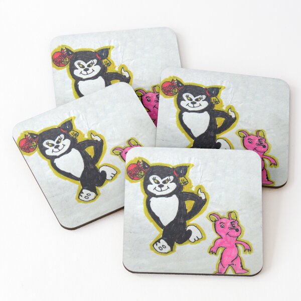 Item preview, Ding dong Bubble gum Cat cartoon color Art  designed and sold by MubaraksArt.