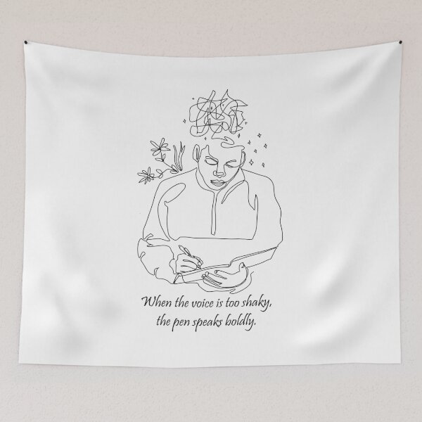 Item preview, When the voice is too shaky, the pen speaks boldly  designed and sold by artofmyfathers.