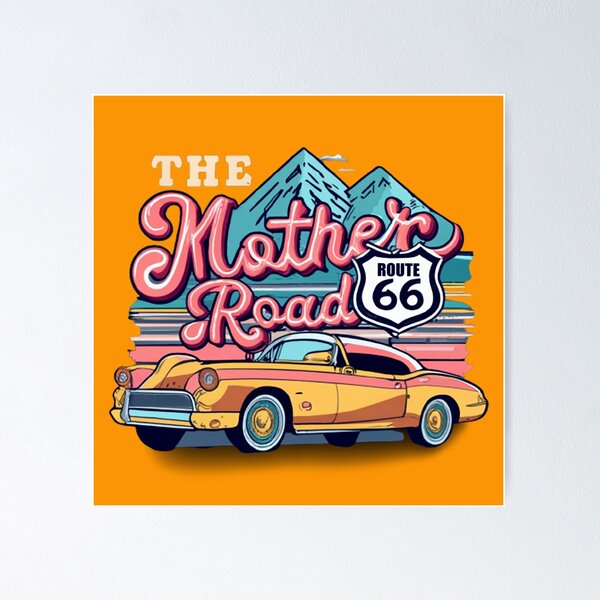 Item preview, Route 66 Mother Road Cartoon Mountain designed and sold by 90snerd.
