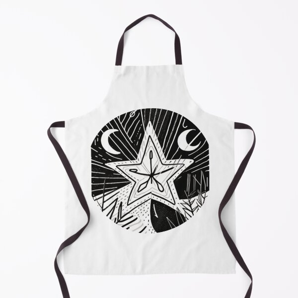 Item preview, Boho Celestial Landscape in Black and White designed and sold by HanaiPrint.