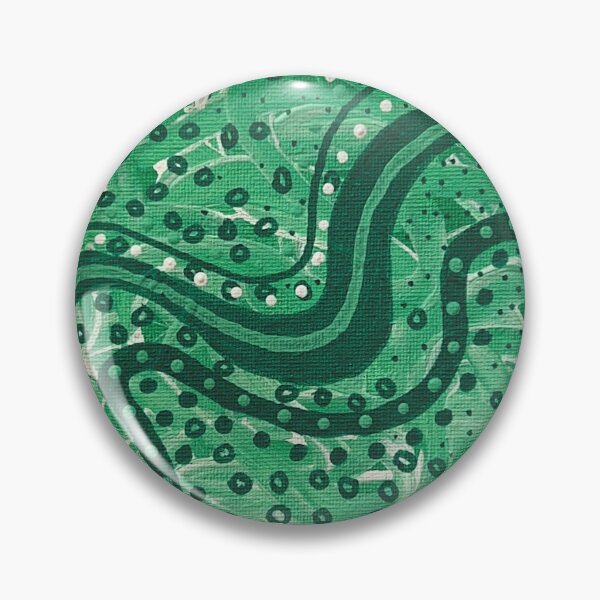 Item preview, Bright Green Machine Abstract Painting designed and sold by jcmakesart.