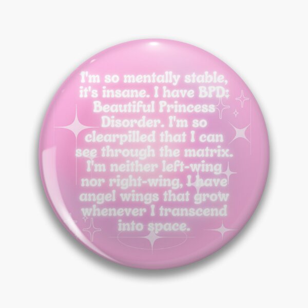 Item preview, I'm So Mentally Stable It's Insane Sticker Mental Health Y2K  designed and sold by bubbleiel.