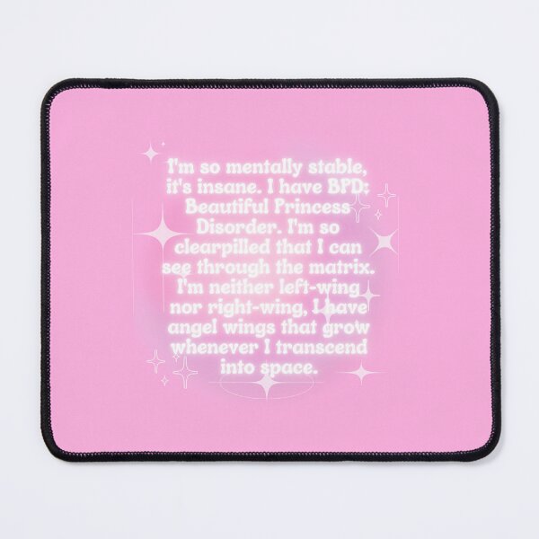 Item preview, I'm So Mentally Stable It's Insane Sticker Mental Health Y2K  designed and sold by bubbleiel.