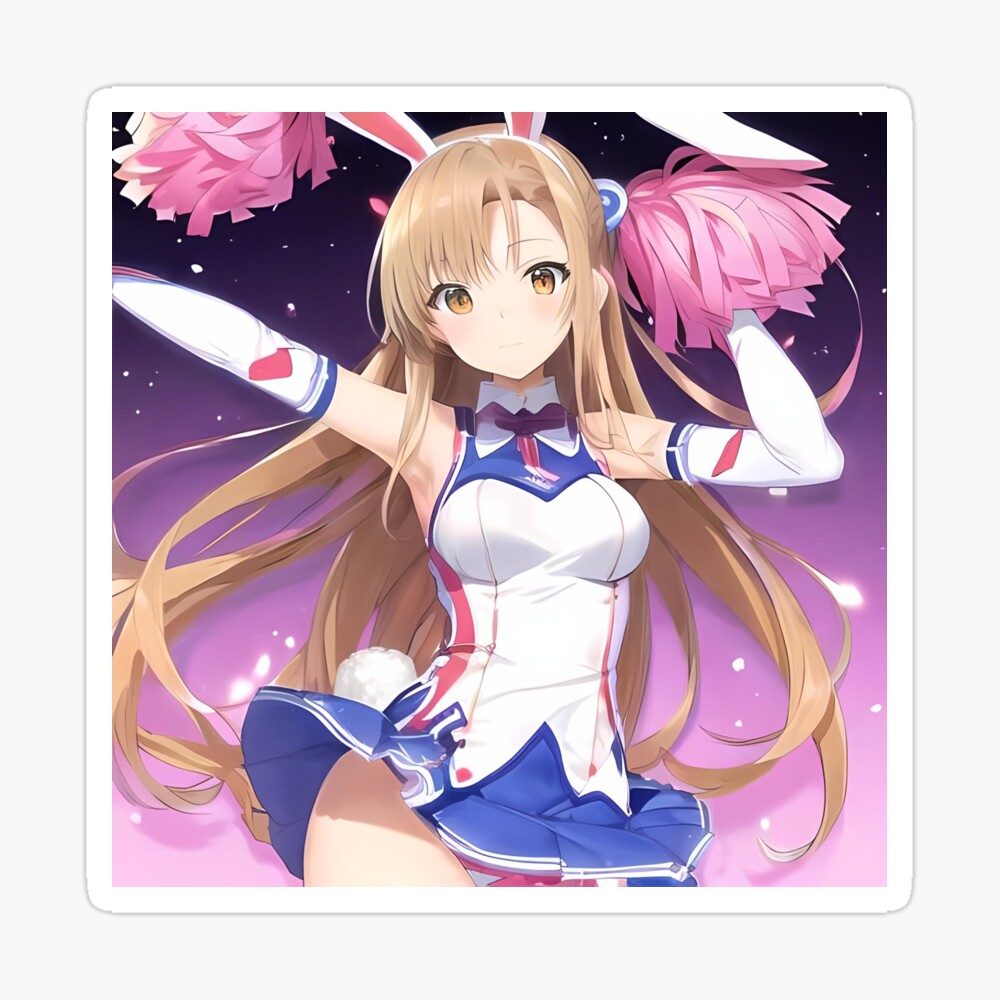 Anime Waifu Asuna Bunny ears cheerleader SAO Postcard for Sale by  lifeissheep