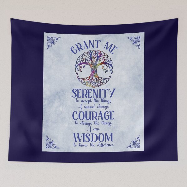 Item preview, Serenity Prayer with Tree of Life designed and sold by ittybittyowl.