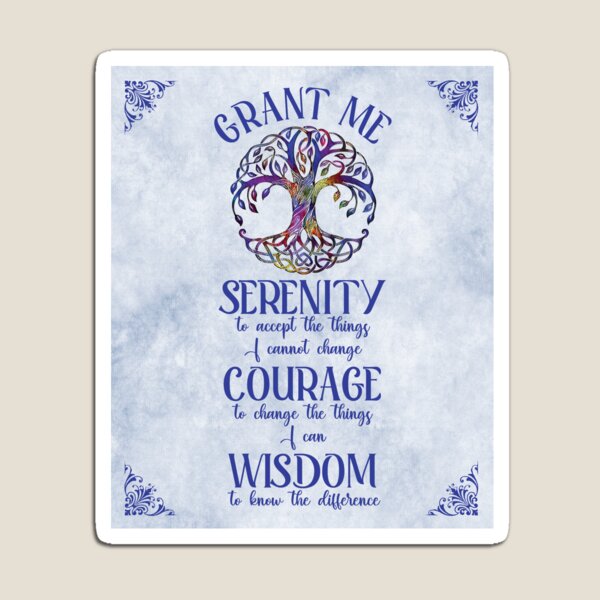 Item preview, Serenity Prayer with Tree of Life designed and sold by ittybittyowl.