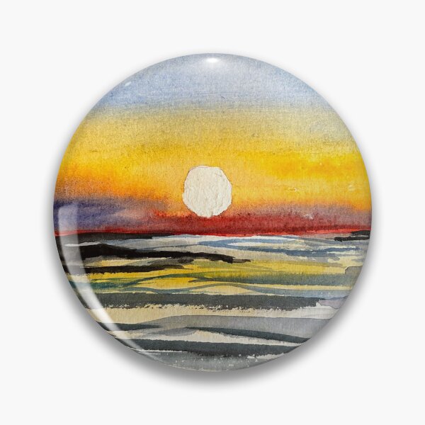 Item preview, watercolor sunset designed and sold by Sevilka.