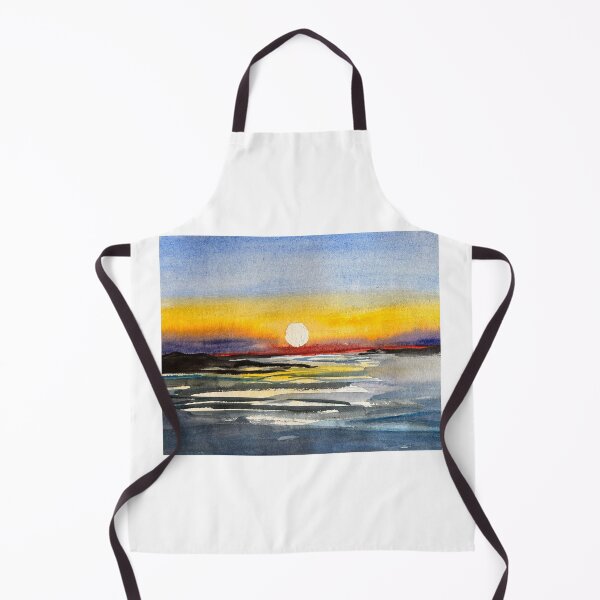 Item preview, watercolor sunset designed and sold by Sevilka.