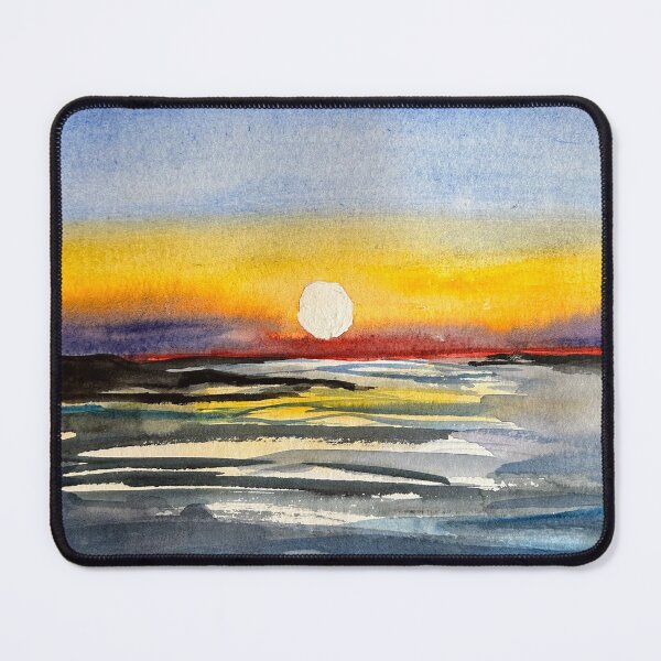 Item preview, watercolor sunset designed and sold by Sevilka.