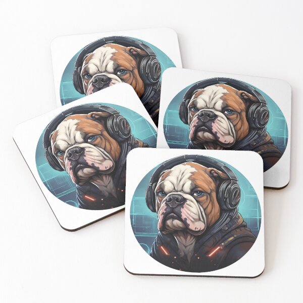 Item preview, Cyberpunk Bulldog - № 3 designed and sold by DoggoBliss.
