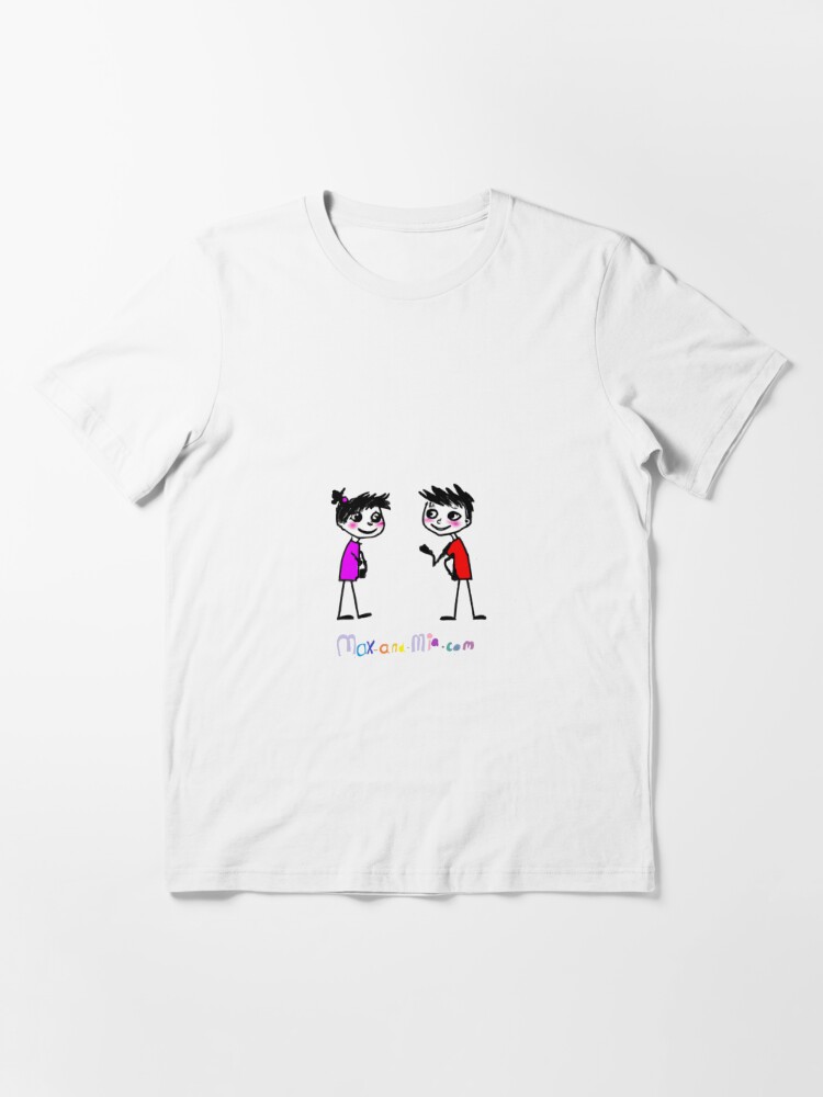 Max and Mia with Logo Essential T-Shirt for Sale by MaxandMiaTwins