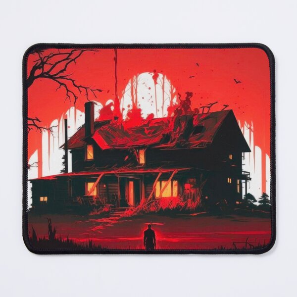 Item preview, Red Halloween Horror House on Fire designed and sold by TheFullFantasy.