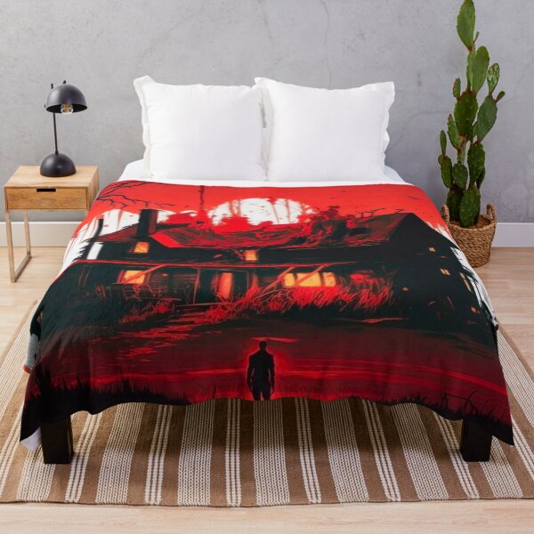 Item preview, Red Halloween Horror House on Fire designed and sold by TheFullFantasy.
