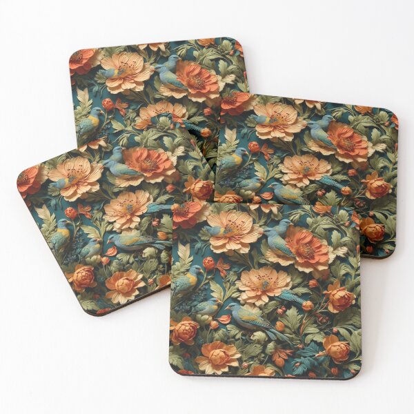 Item preview, Timeless Elegance: Art Deco William Morris Style with Birds, Flowers, and Botanicals designed and sold by mrabdennour.