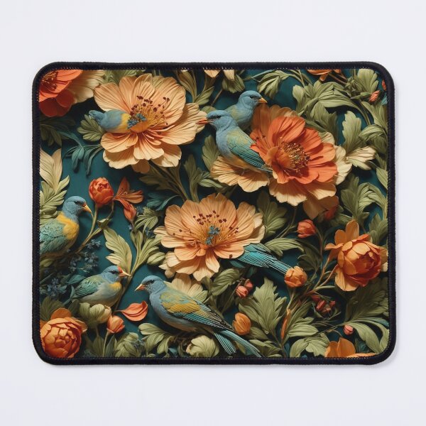 Item preview, Timeless Elegance: Art Deco William Morris Style with Birds, Flowers, and Botanicals designed and sold by mrabdennour.