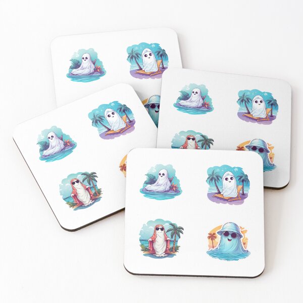 Item preview, Ghosts Going On Vacation sticker pack designed and sold by ZenEverAI.