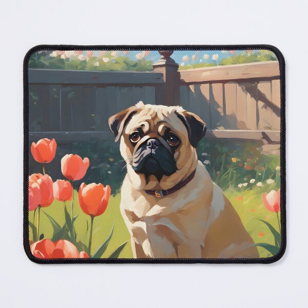 Item preview, Tulip Reverie, Pug's Playful Paradise designed and sold by designsbyflo.