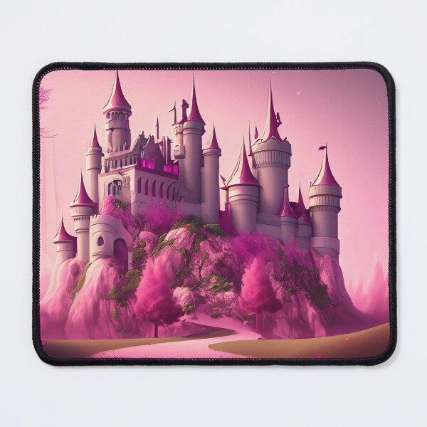 Item preview, A beautiful enchanted pink castle in a mysterious forest designed and sold by FCEalin.