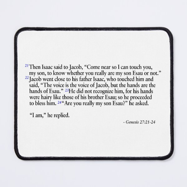 Item preview, Genesis 27:21-24 -  Isaac said to Jacob designed and sold by HeavenPrints.