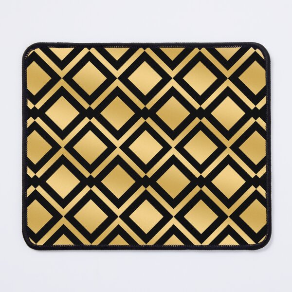 Item preview, Black And Gold Metallic Art Deco Pattern designed and sold by PMCreative.