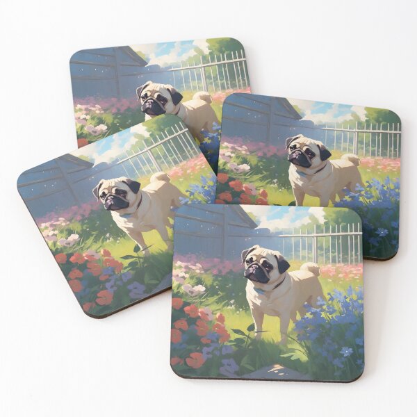 Item preview, Pug's Flower Fiesta designed and sold by designsbyflo.