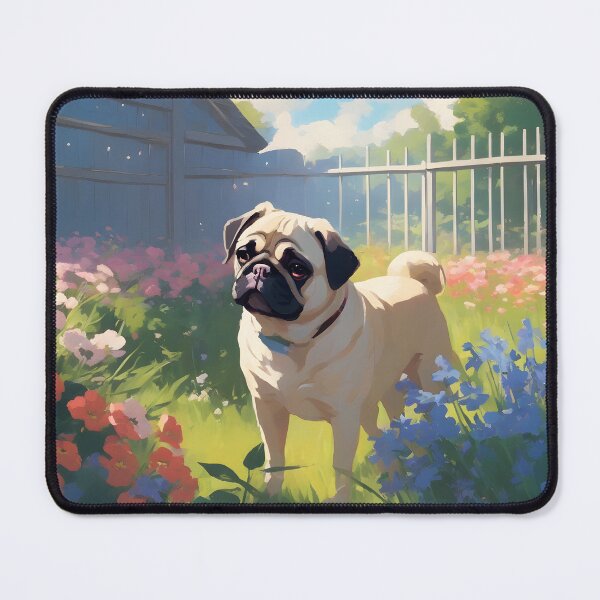 Item preview, Pug's Flower Fiesta designed and sold by designsbyflo.