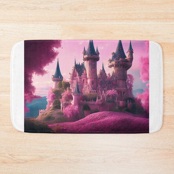 Item preview, A beautiful enchanted pink castle in a mysterious forest designed and sold by FCEalin.