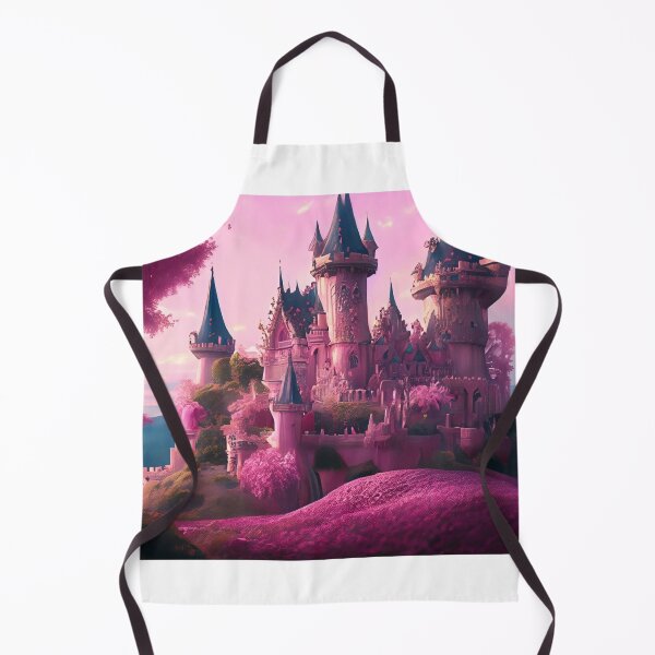 Item preview, A beautiful enchanted pink castle in a mysterious forest designed and sold by FCEalin.