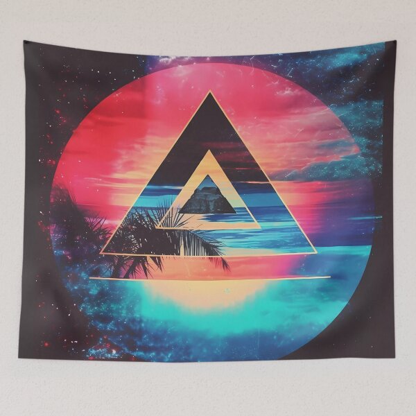 Item preview, "Triangular Cyberseapunk Vibes" designed and sold by Art-Vortex-fr.