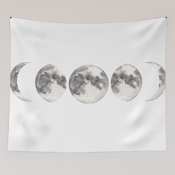 Item preview, moon phase graphic design print designed and sold by dcrc.
