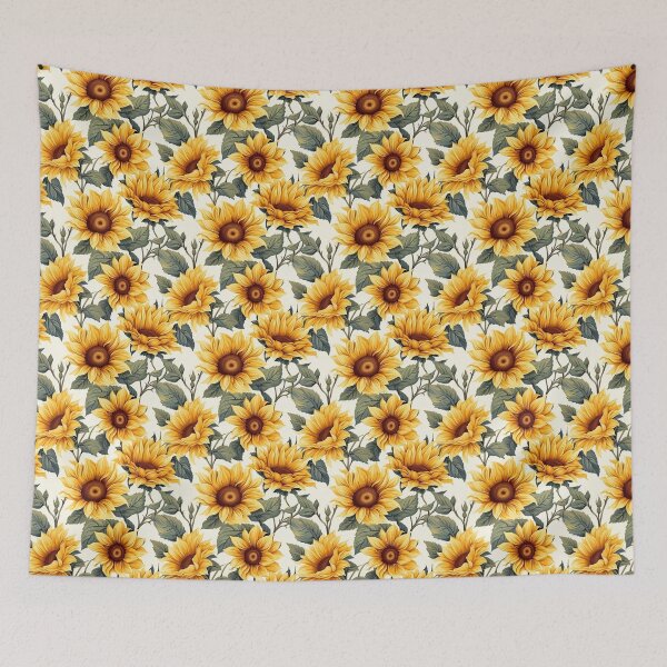 Item preview, Sunflower floral flower pattern design designed and sold by Logic72.