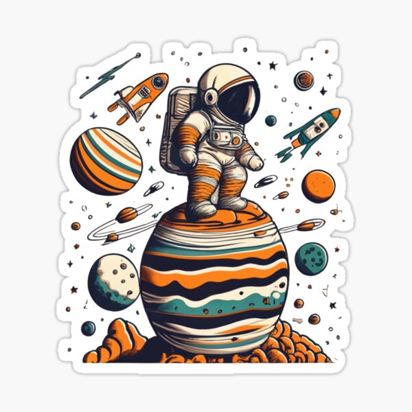 Doodle Space Camp Sticker for Sale by OneShoeOff