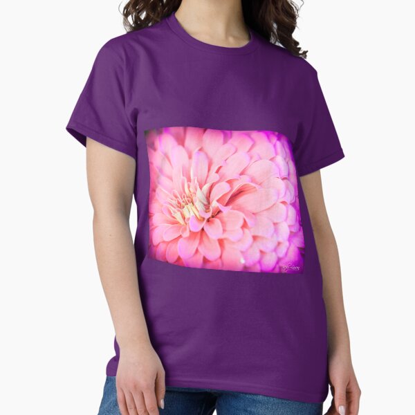 Wild Zinnia Gentle Pink 6 of 9 Classic T-Shirt