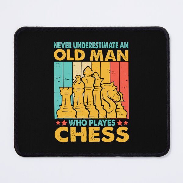 Item preview, Never Underestimate an Old Man Who Plays Chess designed and sold by jingdomdesgine.