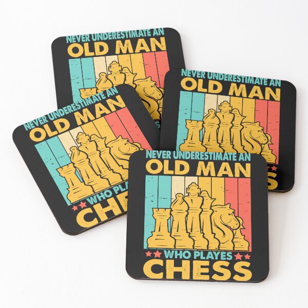 Item preview, Never Underestimate an Old Man Who Plays Chess designed and sold by jingdomdesgine.