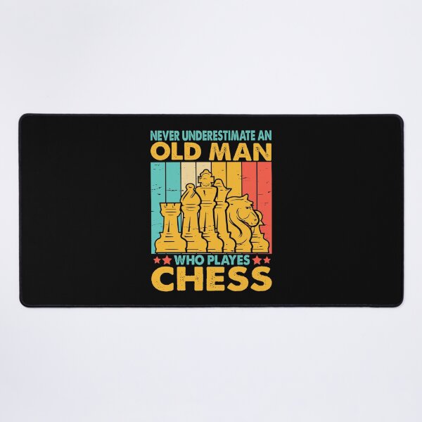 Item preview, Never Underestimate an Old Man Who Plays Chess designed and sold by jingdomdesgine.