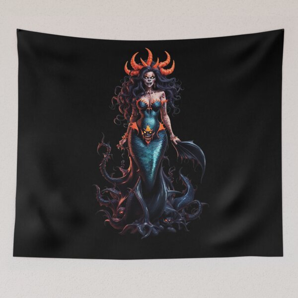 Item preview,  Evil Mermaid with Horns designed and sold by SirenasWorld.